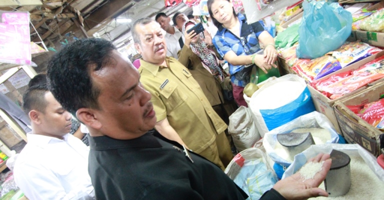 Harga Beras Premium Dijual Melebihi HET di Pasar Petisah