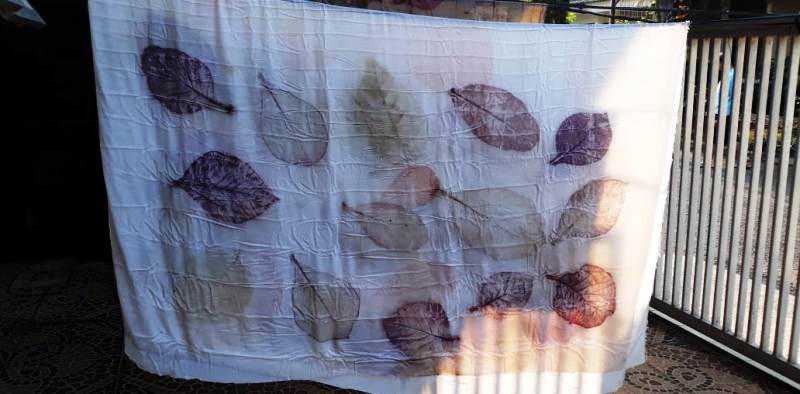 D'CELUP, Ambisi Dina Mahdy dan Rekan Kenalkan Eco Printing di Medan