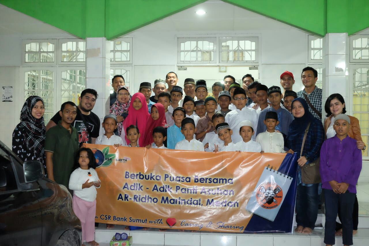 Bank Sumut Custom Bike Berbagi dengan Panti Asuhan Ar-ridho