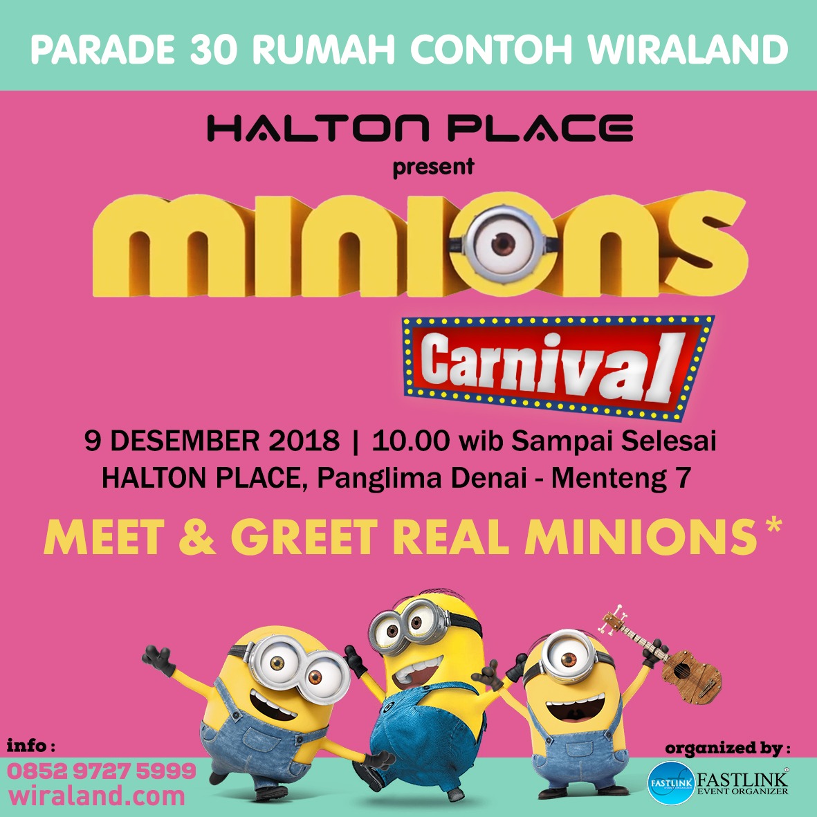Yuk! Saksikan Parade Seru Minions di Halton Place, Catat Tanggalnya