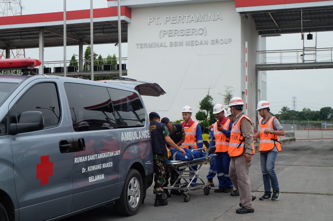 Simulasi OKD, Pertamina MOR I Komitmen Kurangi Risiko Pekerja