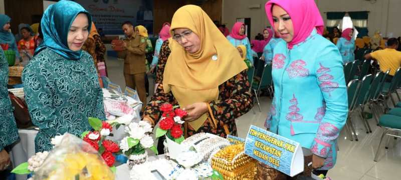 TP PKK Usung Kerja Sama Pengembangan UKM Medan-Bandung