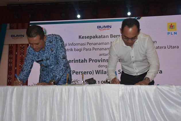 Pemprov Sumut dan PLN Tandatangani MoU Layanan Satu Pintu