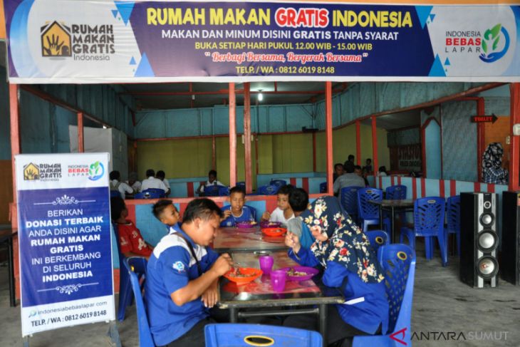 Asyik! Ada Rumah Makan Gratis di Tanjung Morawa 